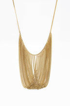 Collier Cascade Dorée en acier inoxydable BROOKE