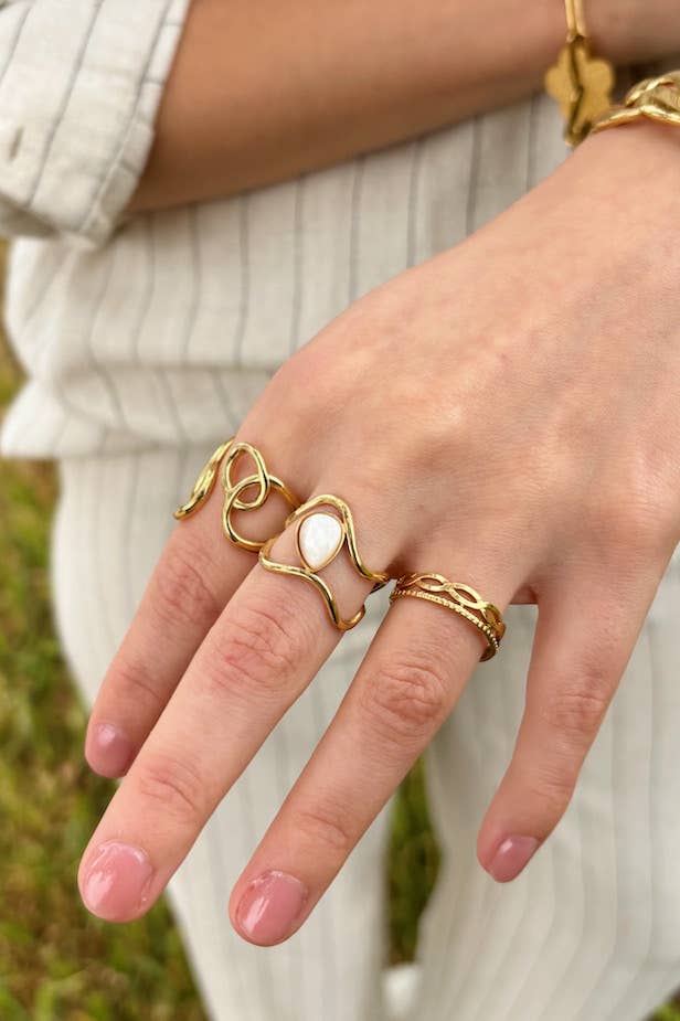 Bague en acier inoxydable MATHILDE