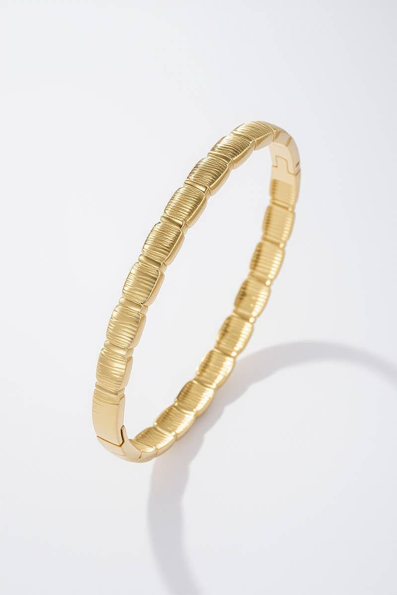 Bracelet jonc en acier inoxydable LIVY