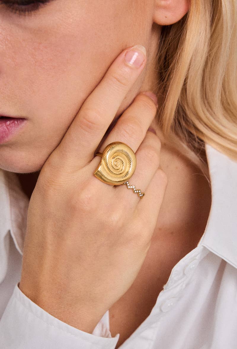 Bague Vibration Lumineuse en acier inoxydable BROOKE