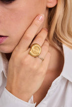 Bague Vibration Lumineuse en acier inoxydable BROOKE
