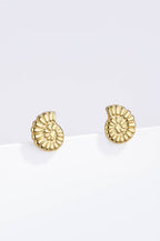 Boucles d'oreilles Coquillage d’Or en acier inoxydable SOPHIE