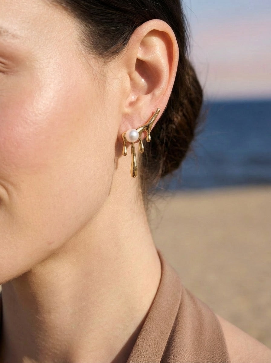 Boucles d'oreilles en acier inoxydable IVY