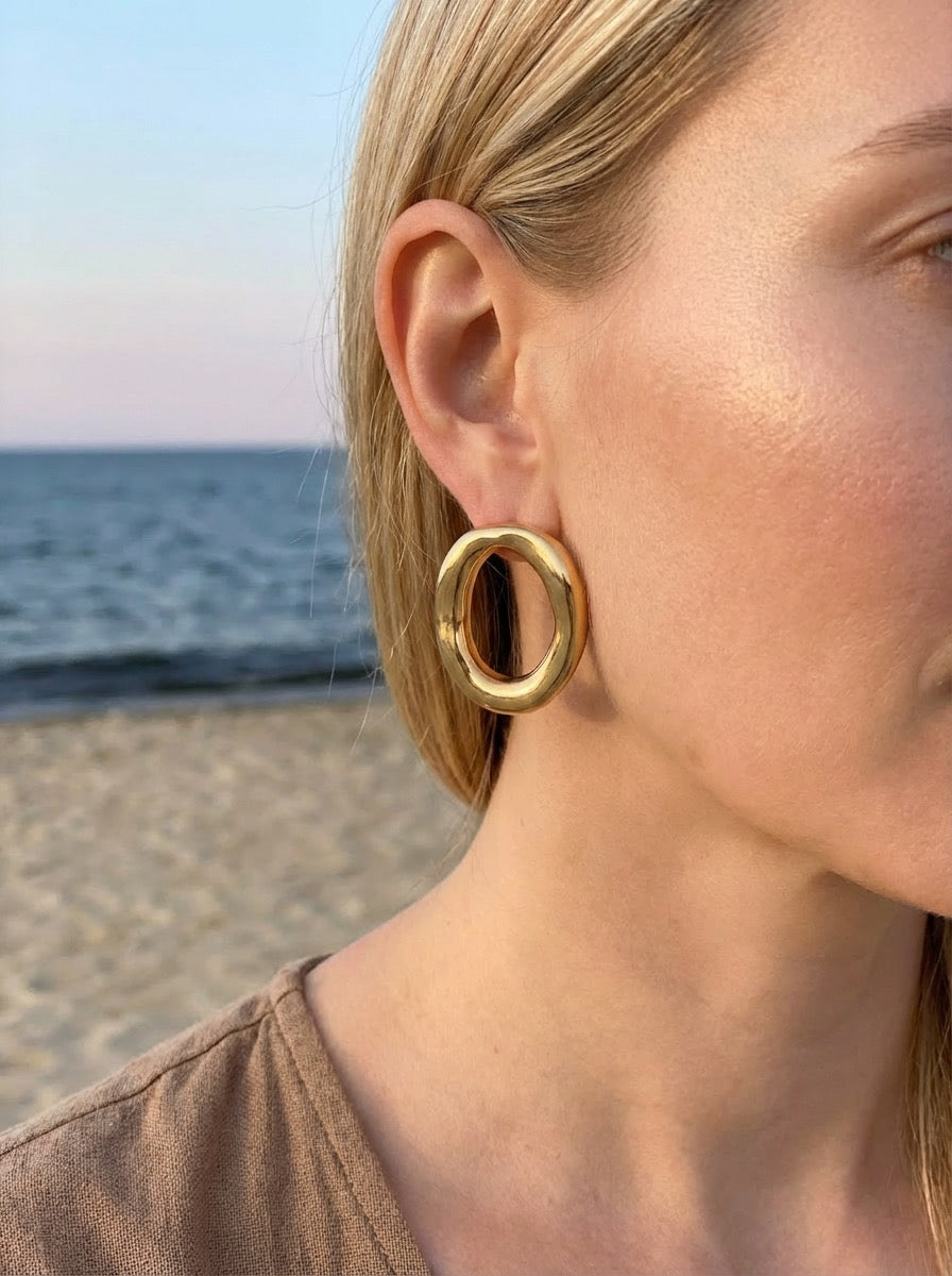 Boucles d'oreilles en acier inoxydable FIONA