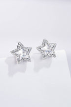Boucles d'oreilles Étoile Scintillante en acier inoxydable ANNA