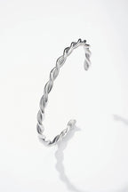 Bracelet manchette en acier inoxydable LÉA