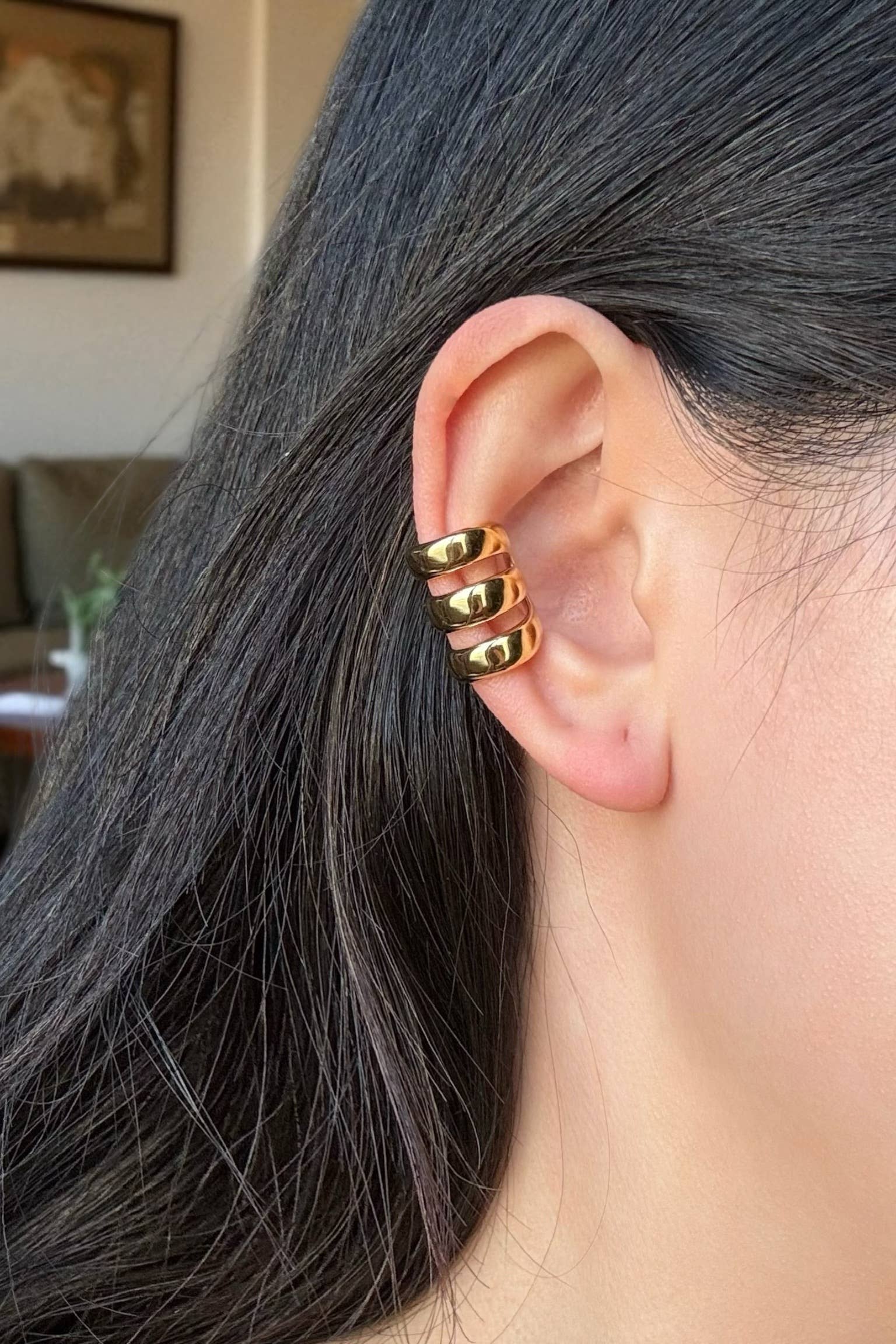 Earcuffs en acier inoxydable ÉMILIE