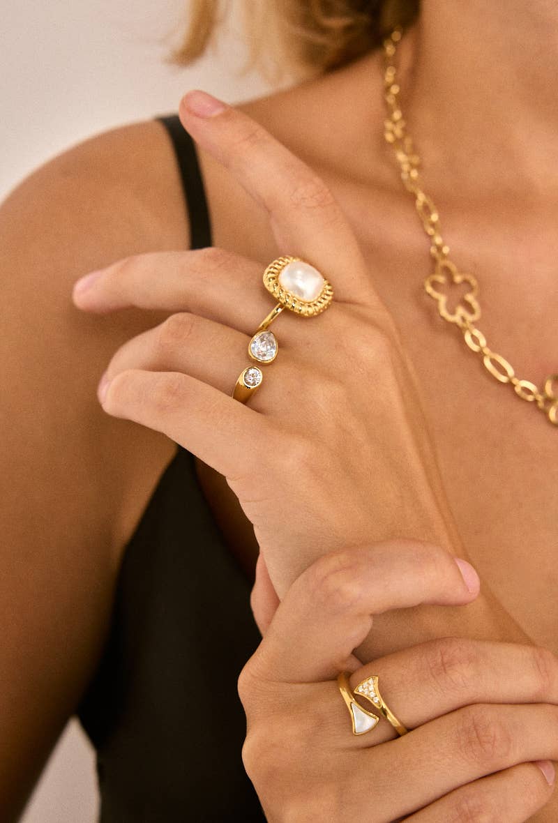 Bague en acier inoxydable HANNAH