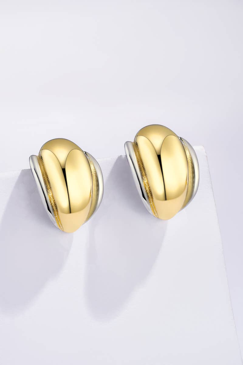 Boucles d'oreilles Éclipse Dorée en acier inoxydable IVY