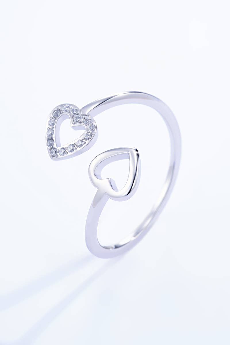 Bague cœur en acier inoxydable PAIGE