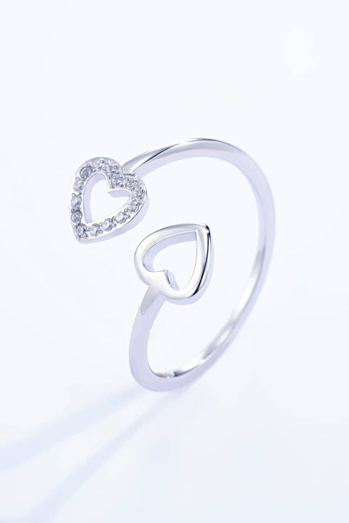 Bague cœur en acier inoxydable PAIGE