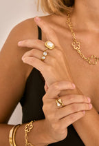 Bague en acier inoxydable HANNAH