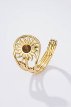 Bague Éclat du Soleil en acier inoxydable AMBER