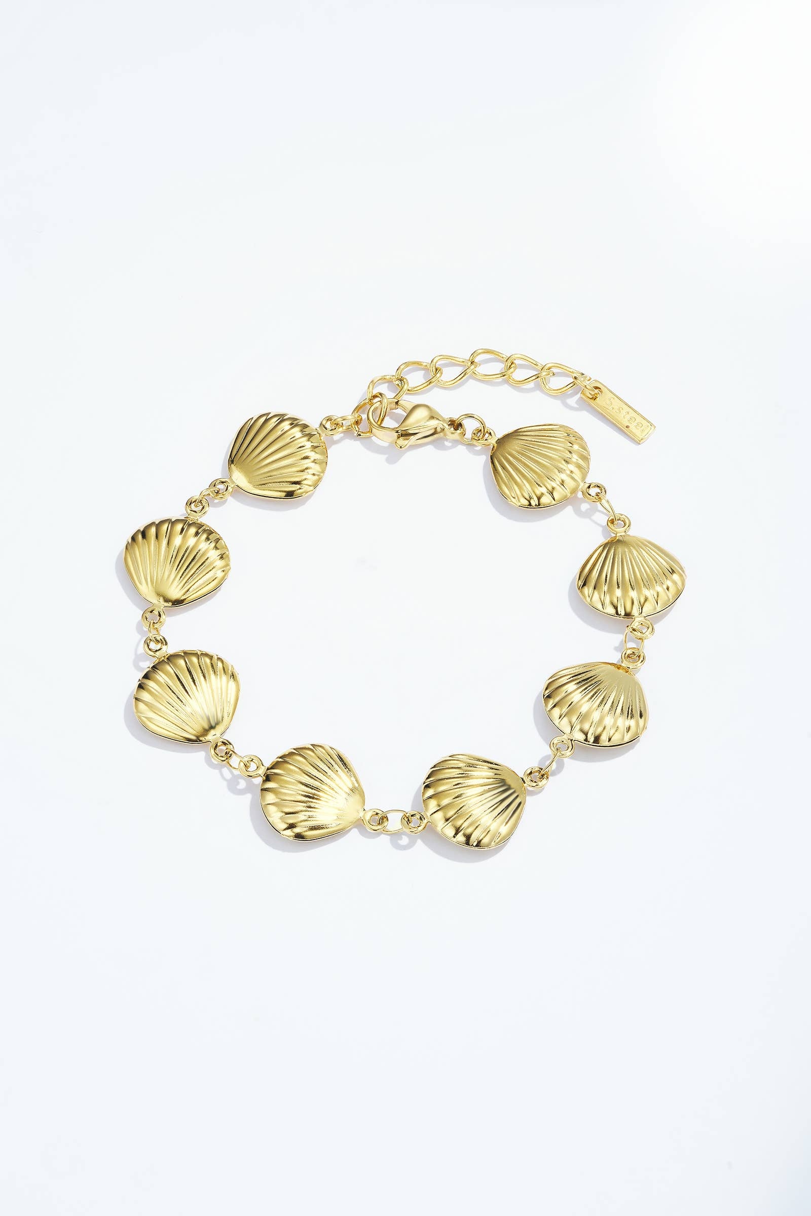 Bracelet coquillages en acier inoxydable EMILY