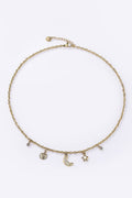 Collier breloques célestes en acier inoxydable NOÉMIE