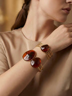 Bracelet jonc en acier inoxydable LÉA