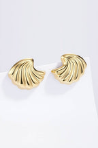 Boucles d'oreilles Coquillage Doré en acier inoxydable AURÉLIE