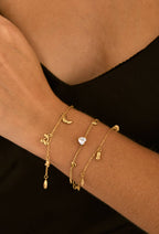 Bracelet Cœur Étincelant en acier inoxydable MANON