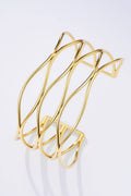 Bracelet jonc ondulé en acier inoxydable ISLA