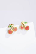 Boucles d'oreilles Fruitées Dorées en acier inoxydable NOÉMIE
