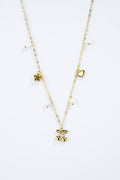 Collier Cerises & Perles Doré en acier inoxydable ZOÉ