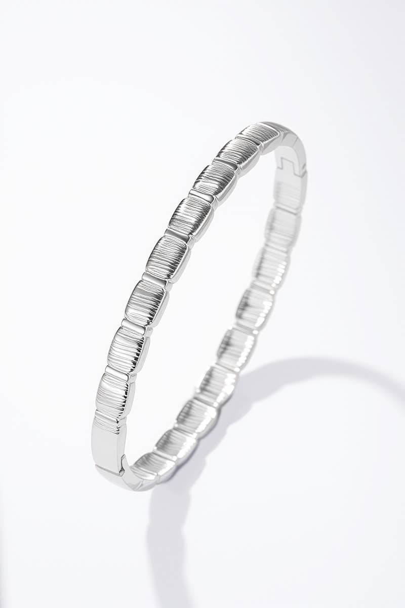 Bracelet jonc en acier inoxydable LIVY