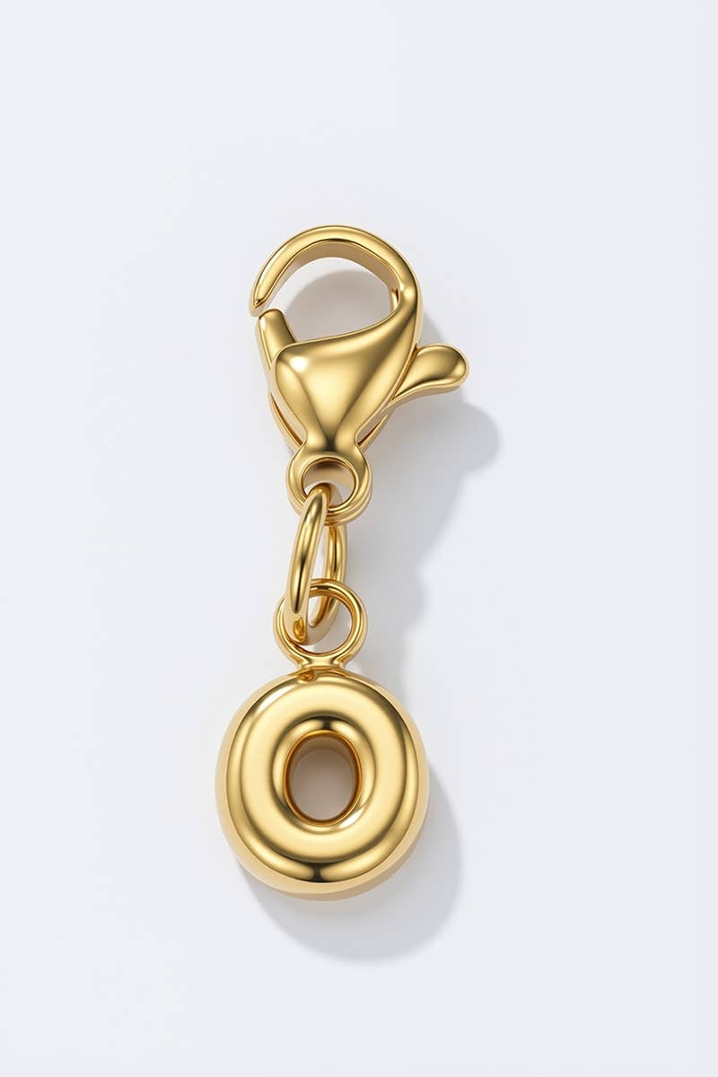 Charm alphabet en acier inoxydable