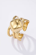 Bague Éclipse Dorée en acier inoxydable ASHLEY