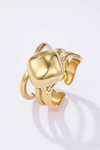 Bague Éclipse Dorée en acier inoxydable ASHLEY