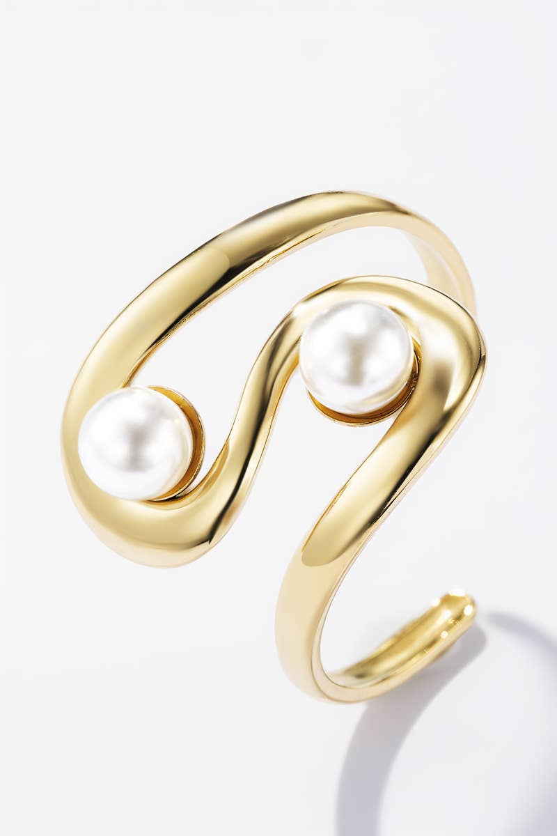 Bagues Duo de perles en acier inoxydable IRIS