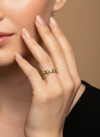 Bague Croisée Éclat en acier inoxydable GRACE