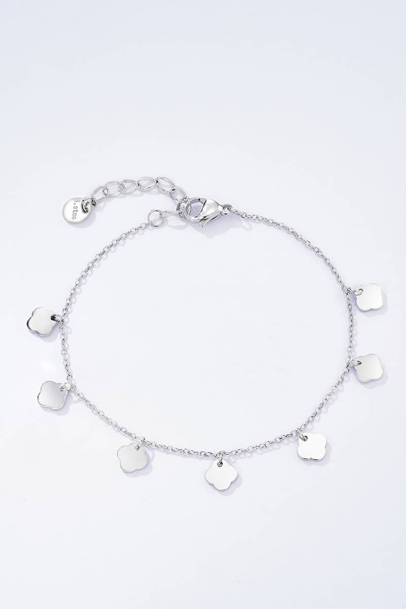 Bracelet Trèfle Doré en acier inoxydable ZOE
