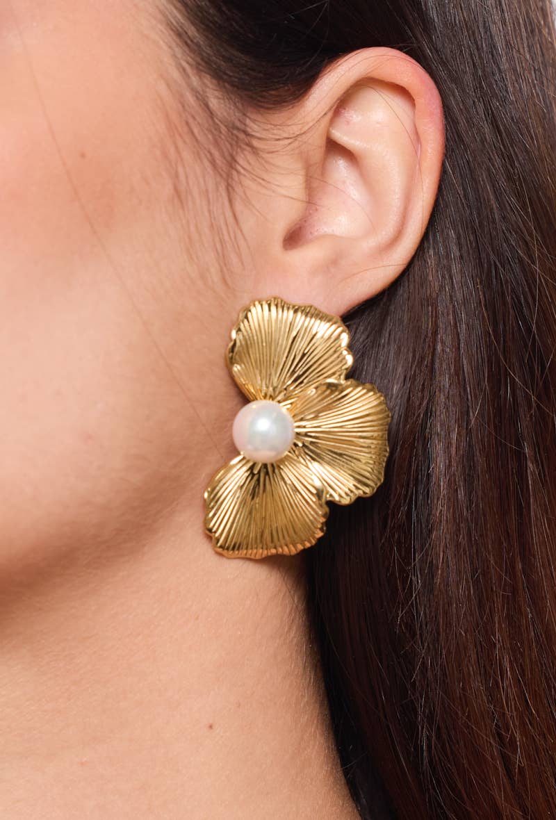 Boucles d'oreille en acier inoxydable ÉLISE
