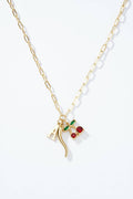 Collier Cherry Chic en acier inoxydable EMILY