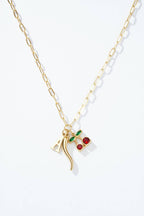 Collier Cherry Chic en acier inoxydable EMILY