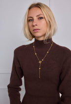 Collier Cœurs entrelacés en acier inoxydable ESTELLE