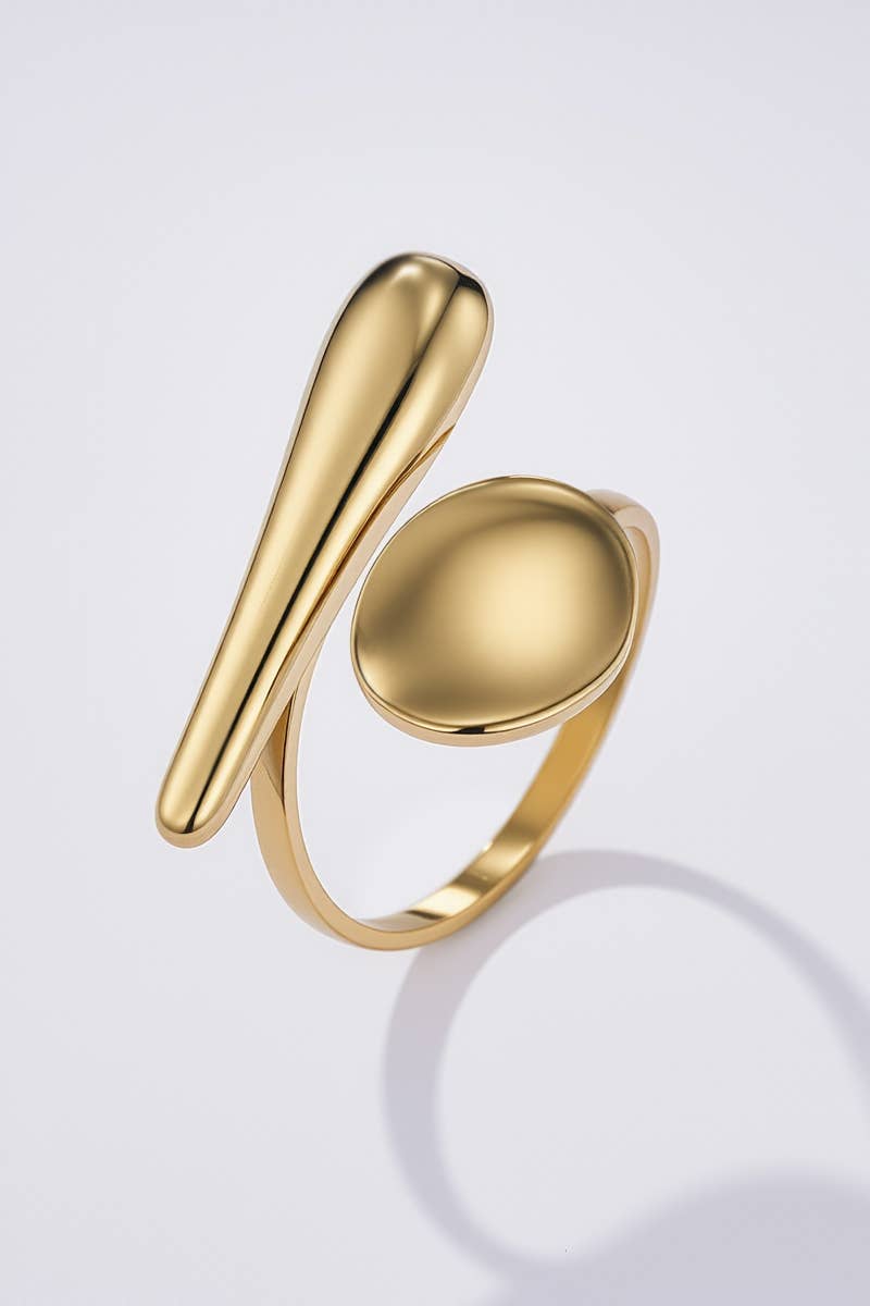 Bague Harmonie Dorée en acier inoxydable MILA