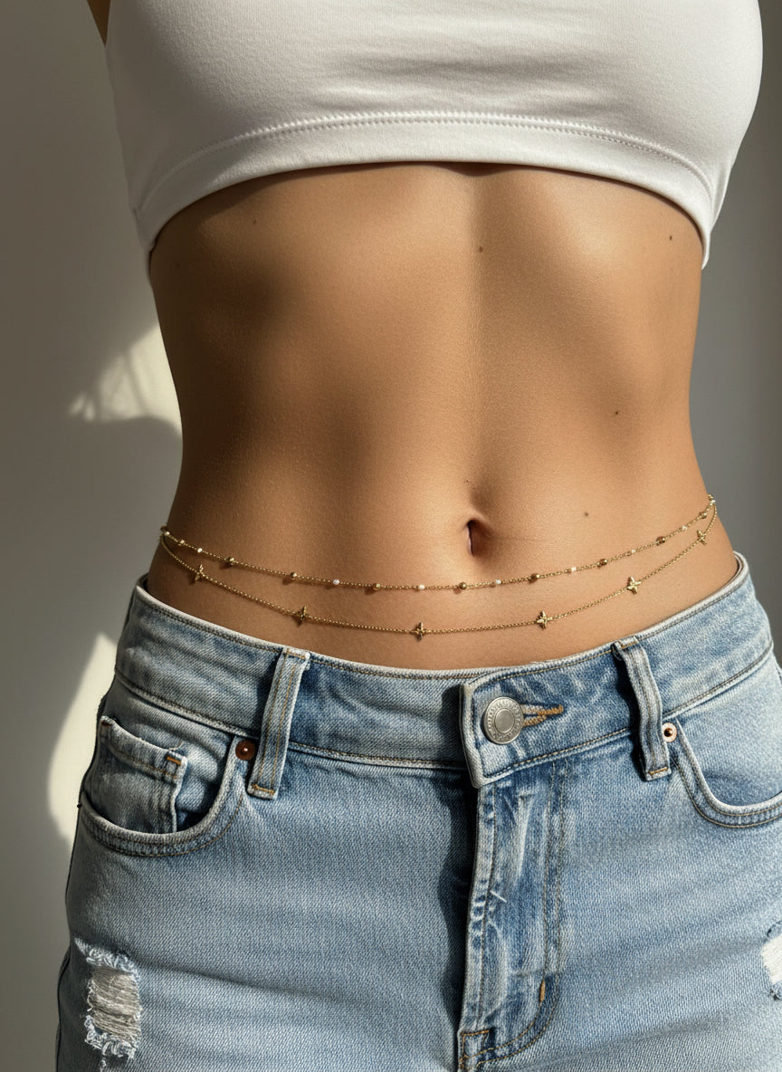 Chaîne de taille en acier inoxydable EVELYN