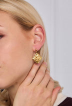 Boucles d'oreilles Reflets Dorés en acier inoxydable PAULINE