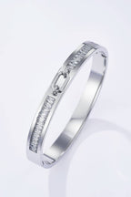 Bracelet jonc en acier inoxydable JUSTINE