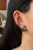 Boucles d'oreilles Coquillage Doré en acier inoxydable AURÉLIE