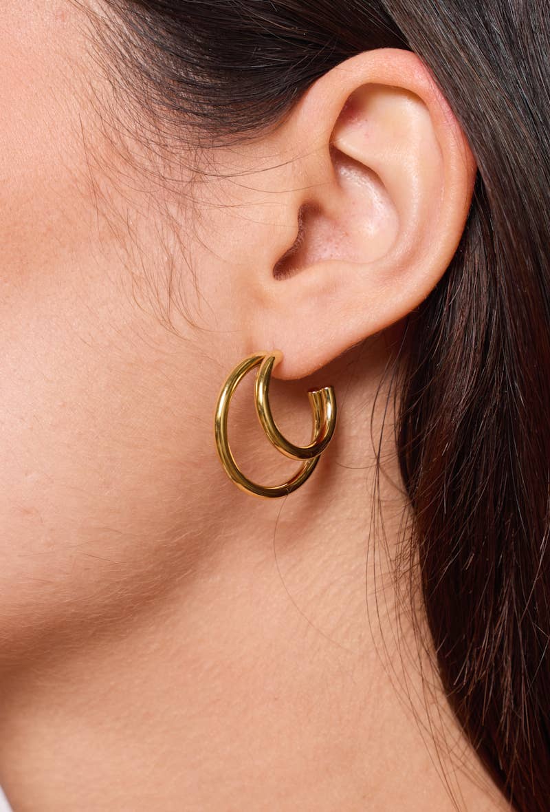 Boucles d'oreille en acier inoxydable SOPHIA