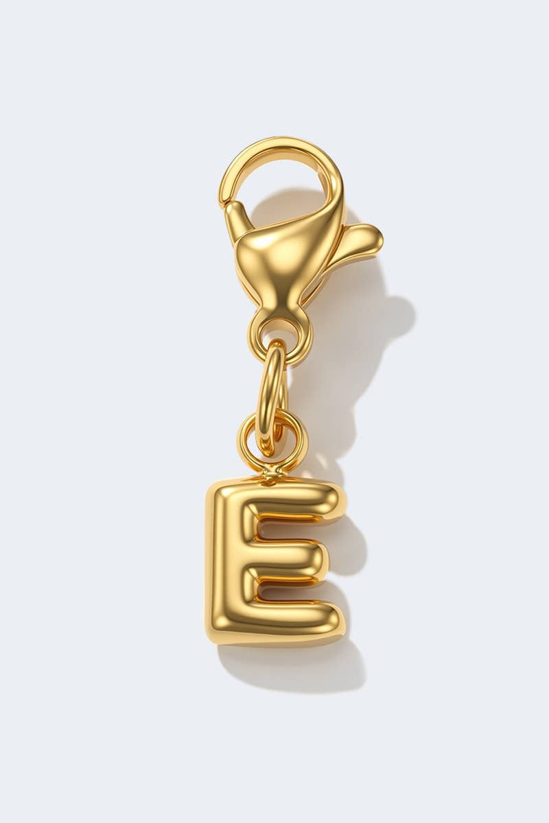 Charm alphabet en acier inoxydable