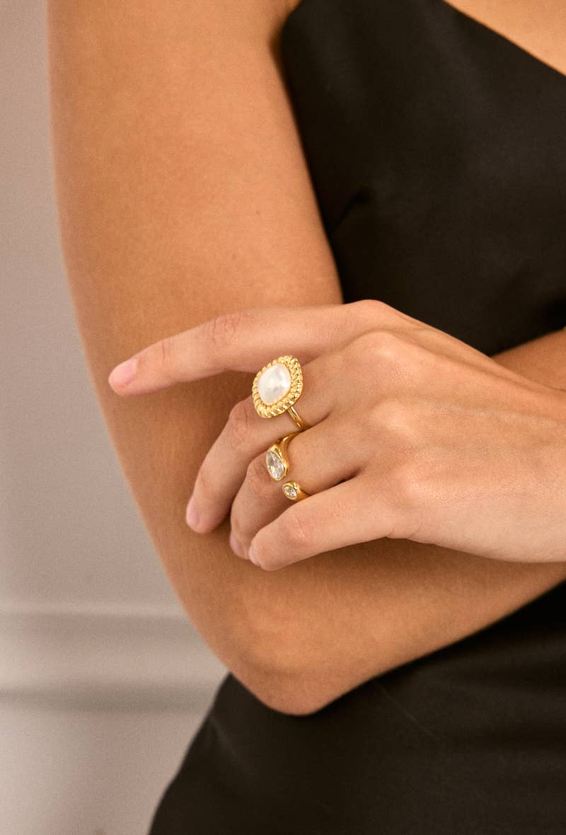 Bague en acier inoxydable HANNAH