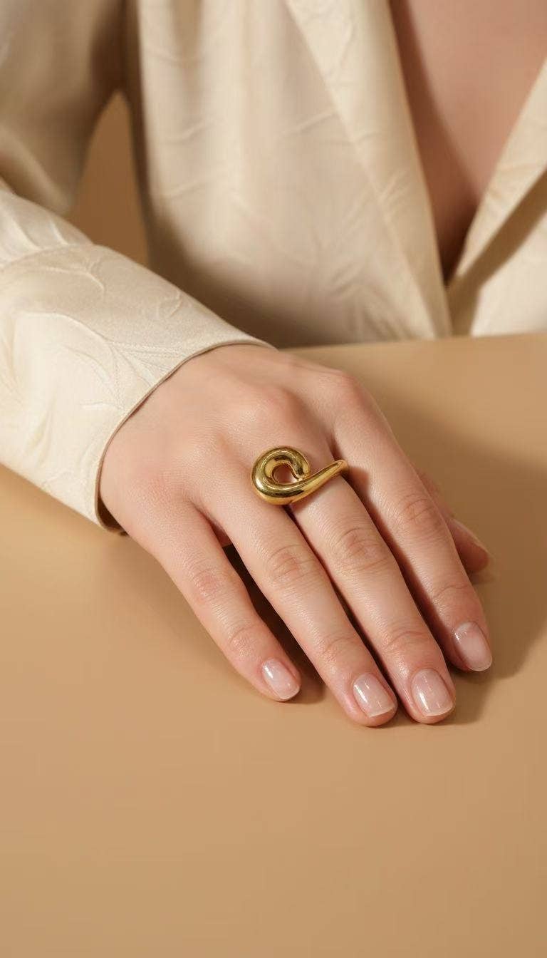 Bague en acier inoxydable AMÉLIE