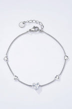 Bracelet Cœur Étincelant en acier inoxydable MANON