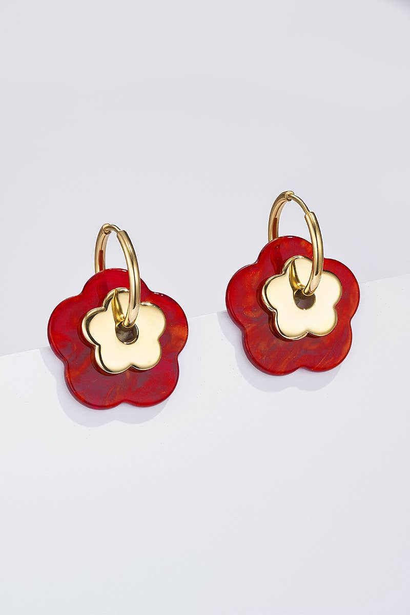 Boucles d'oreilles en acier inoxydable ALEXA