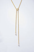 Collier gouttes scintillantes en acier inoxydable ZOE