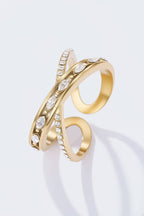 Bague Croisée Éclat en acier inoxydable GRACE