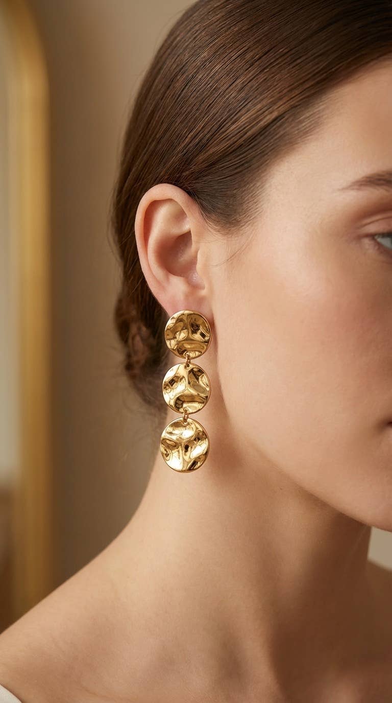 Boucles d'oreilles en acier inoxydable CLARA